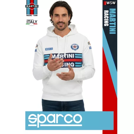 Sparco MARTINI RACING WHITE prémium technikai pulóver - munkaruha