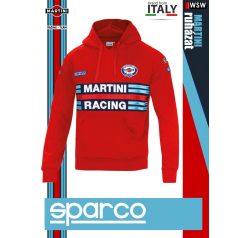   Sparco MARTINI RACING RED HOODIES prémium kapucnis pulóver - munkaruha