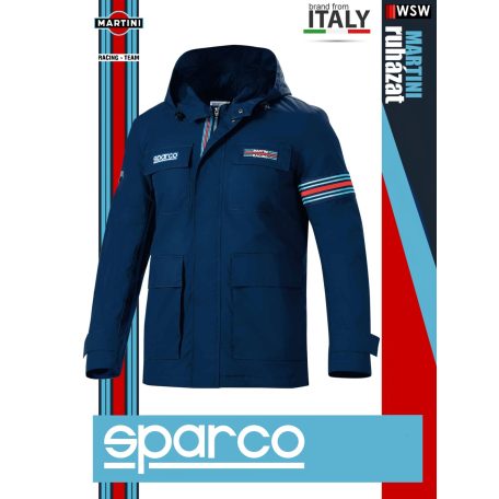 Sparco MARTINI RACING BLUE TRACK prémium kabát - munkaruha