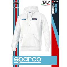   Sparco MARTINI RACING WHITE BIG STRIPES prémium kapucnis pulóver - munkaruha