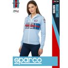 Sparco MARTINI RACING SKYBLUE HOODIES prémium kapucnis női pulóver - munkaruha