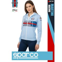   Sparco MARTINI RACING SKYBLUE HOODIES prémium kapucnis női pulóver - munkaruha