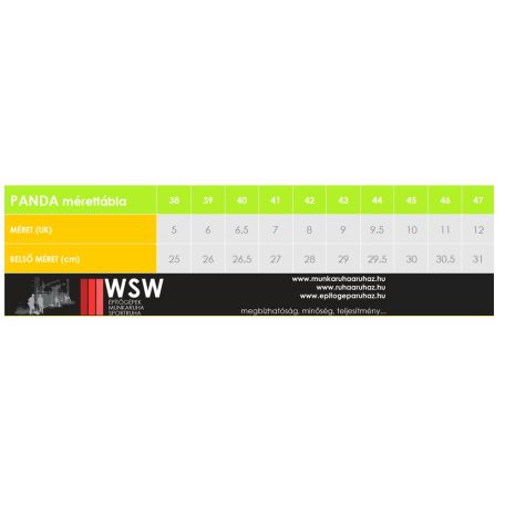 Panda PANTERA S3 munkacipő - munkabakancs