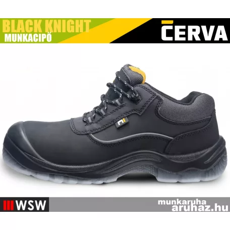 Cerva BLACK KNIGHT S3S technikai könyített fémmentes munkacipő - munkabakancs