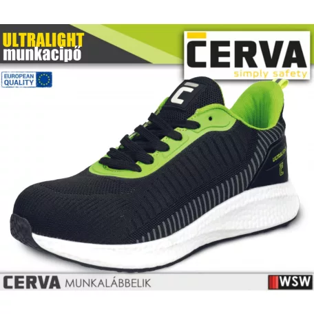 Cerva ULTRALIGHT O1 BLACKWHITE technikai könyített munkacipő - munkabakancs