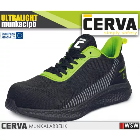 Cerva ULTRALIGHT O1 BLACK technikai könyített munkacipő - munkabakancs