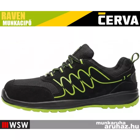 Cerva RAVEN SPORTY S1P GREEN technikai munkacipő - munkabakancs