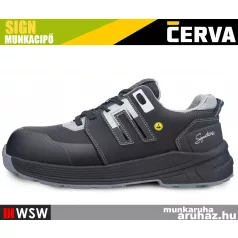   Cerva SIGN BLACK S3S technikai könyített fémmentes munkacipő - munkabakancs