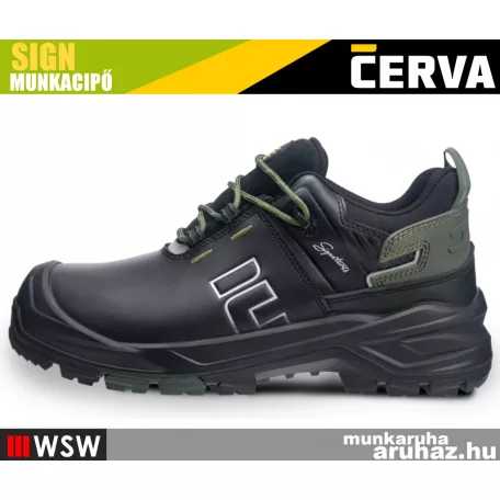 Cerva SIGN-D BLACK S7S technikai vízálló fémmentes munkacipő - munkabakancs
