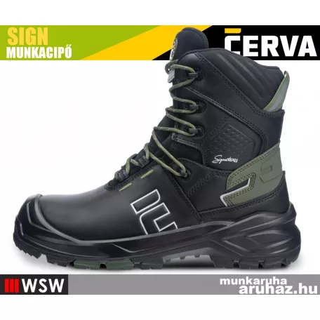 Cerva SIGN-D BLACK S7S technikai vízálló fémmentes munkacipő - munkabakancs