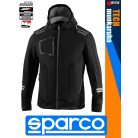 Sparco TECH BLACK YORK prémium rugalmas softshell kabát - munkaruha