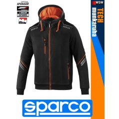 Sparco TECH BLACKORANGE COLORADO prémium rugalmas kapucnis pulóver - munkaruha