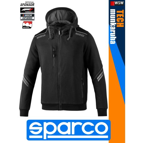 Sparco TECH BLACK COLORADO prémium rugalmas kapucnis pulóver - munkaruha