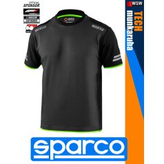 Sparco TECH GREYGREEN TUCSON prémium rugalmas környakas póló - munkaruha