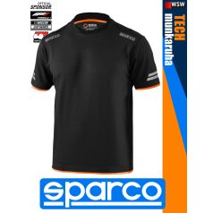 Sparco TECH BLACKORANGE TUCSON prémium rugalmas környakas póló - munkaruha