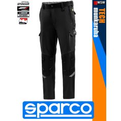Sparco TECH BLACK OREGON prémium technikai stretch derék munkanadrág - munkaruha