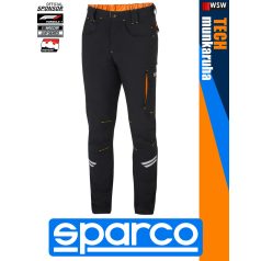 Sparco TECH BLACKORANGE KANSAS prémium technikai stretch nyári derék munkanadrág - munkaruha