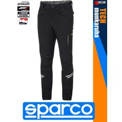   Sparco TECH BLACK KANSAS prémium technikai stretch nyári derék munkanadrág - munkaruha