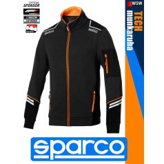 Sparco TECH BLACKORANGE ALABAMA prémium rugalmas zipzáros pulóver - munkaruha