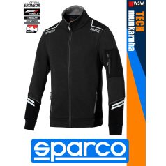 Sparco TECH BLACK ALABAMA prémium rugalmas zipzáros pulóver - munkaruha