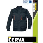 Cerva EMERTON BLACK flanel bélésű munkakabát - munkaruha