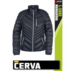   Cerva L-SURE BLACK stretch technikai női bélelt kabát - munkaruha
