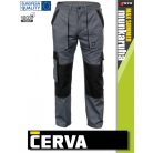 Cerva MAX SUMMER ANTRACITE pamut technikai deréknadrág - munkanadrág
