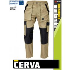   Cerva MAX SUMMER SAND pamut technikai deréknadrág - munkanadrág