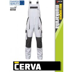   Cerva MAX SUMMER WHITE pamut technikai kantárosnadrág - munkanadrág