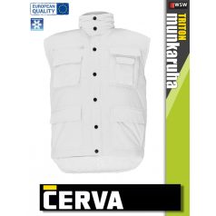 Cerva TRITON WHITE bélelt téli mellény - munkaruha