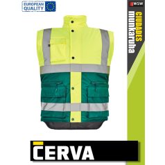   Cerva CIUDADES YELLOWGREEN HELLIN láthatósági bélelt mellény - munkaruha