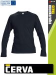   Cerva CAMBON BLACK pamut rugalmas egyszínű hosszúujjú póló - 160 g/m2