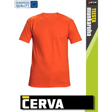 Cerva GARAI ORANGE pamut rugalmas egyszínű póló - 190 g/m2