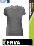   Cerva SURMA GRAPHITE pamut rugalmas egyszínű női póló - 170 g/m2