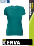   Cerva SURMA SEAGREEN pamut rugalmas egyszínű női póló - 170 g/m2