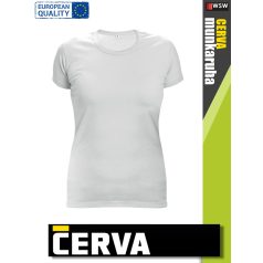   Cerva SURMA WHITE pamut rugalmas egyszínű női póló - 170 g/m2