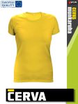   Cerva SURMA YELLOW pamut rugalmas egyszínű női póló - 170 g/m2