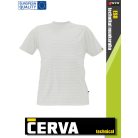Cerva ESD NOYO WHITE technikai antisztatikus környakú póló - munkaruha