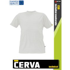 Cerva ESD NOYO WHITE technikai antisztatikus környakú póló - munkaruha   Cerva ESD NOYO WHITE technikai antisztatikus környakú póló - munkaruha