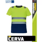 Cerva CIUDADES YELLOWNAVY MONZON láthatósági póló - munkaruha