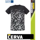Cerva NEURUM ANTHRACITE CAMO prémium rugalmas póló - munkaruha