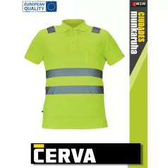   Cerva CIUDADES YELLOW JAEN láthatósági galléros póló - munkaruha