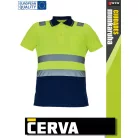Cerva CIUDADES YELLOWNAVY CADIZ láthatósági galléros póló - munkaruha