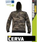 Cerva CRAMBE GREEN kapucnis pulóver - munkaruha