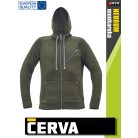 Cerva NEURUM OILGREEN prémium kapucnis pulóver - munkaruha