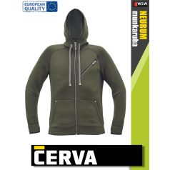 Cerva NEURUM OILGREEN prémium kapucnis pulóver - munkaruha