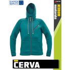Cerva NEURUM PETROL prémium kapucnis pulóver - munkaruha