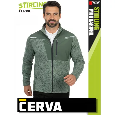 Cerva STIRLING GREEN stretch pamutgazdag technikai felső - munkaruha
