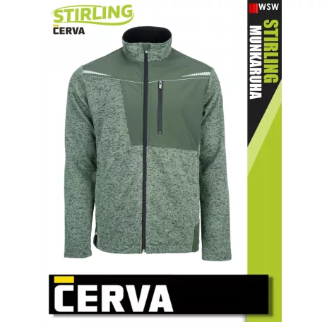 Cerva STIRLING GREEN stretch pamutgazdag technikai felső - munkaruha