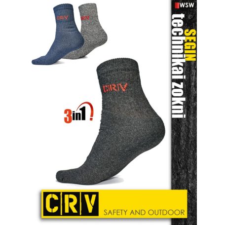 CRV SEGIN 3 pár technikai zokni - munkaruha